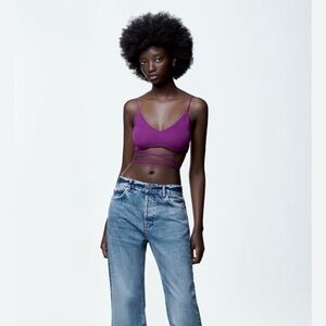 Zara knotted Knit Top